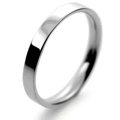 Flat Court Light - 2.5mm Palladium Wedding Ring 